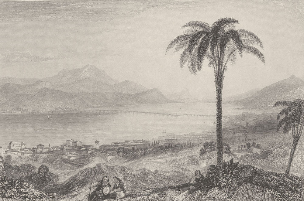 GREECE. Kefalonia ; Finden 1834 old antique vintage print picture